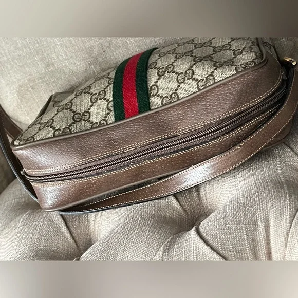 Gucci Ophidia vintage Zip Around Camera leather crossbody bag - Picture 6 of 14